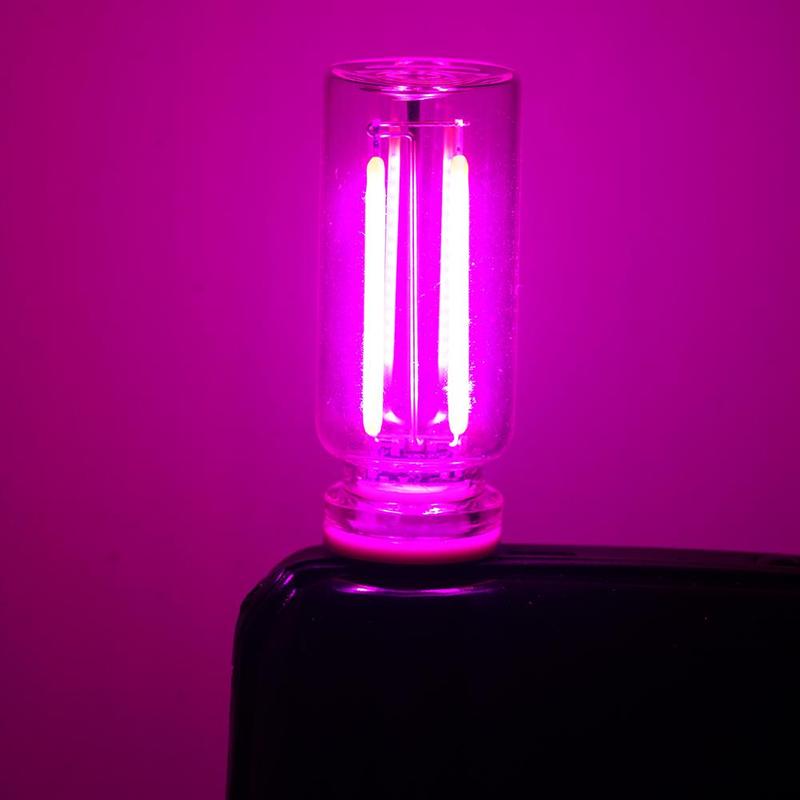 Car USB Night Light Touch control Dimmable LED Filament Lamp USB Plug and Play Decorative Atmosphere Light for Car Bedroom