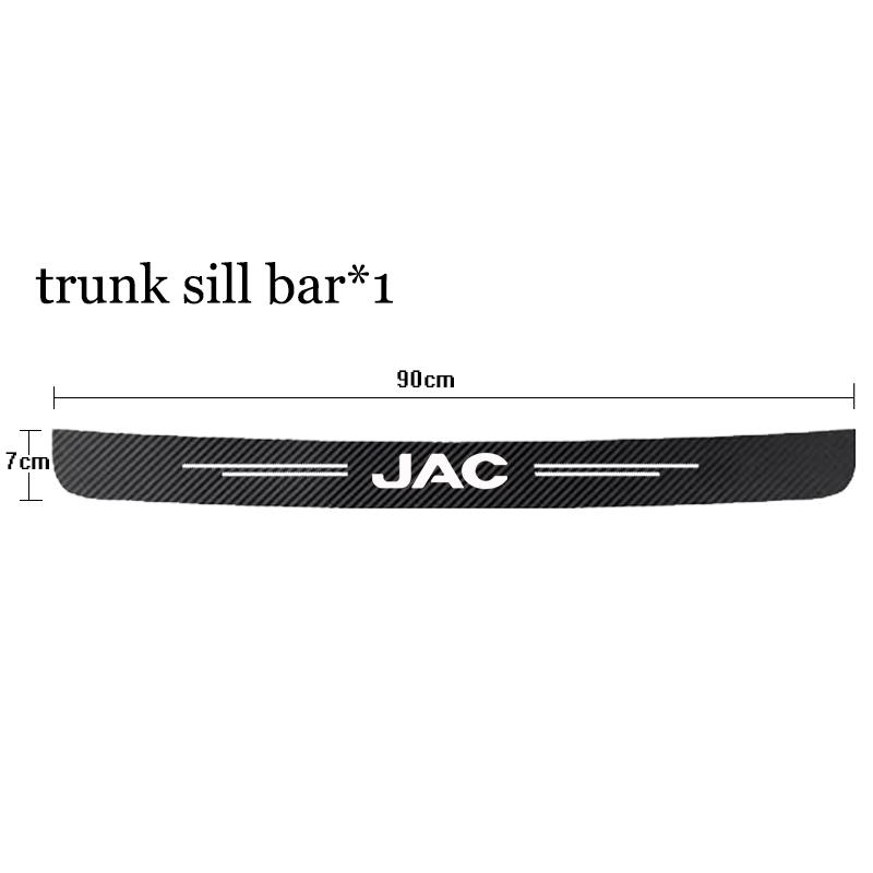 Car Door Sill Trunk Bumper Pedal Decal Sticker Cover Protector For JAC J7 J3 S2 J2 JS2 T8 JS4 J5 Refine S3 S7 J4 S4 JS3 S5 Board