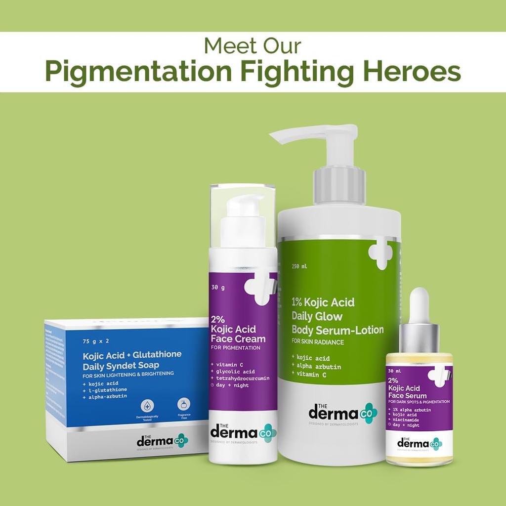 The Derma Co 1% Kojic Acid Daily Glow Body Serum Lotion 250 ml Pack of 1 For Radiant Skin