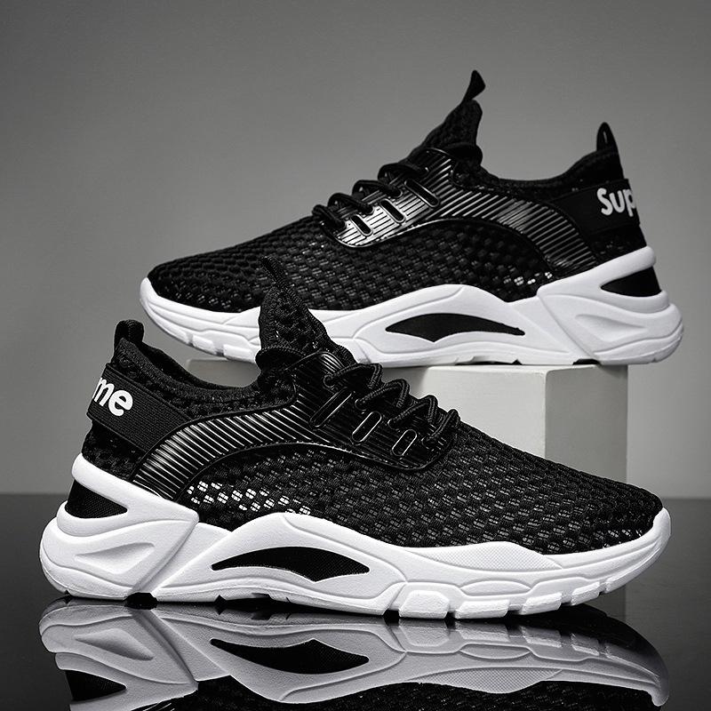 Men's Shoes Summer New Versatile Sports Casual Running Increase Youth Mesh