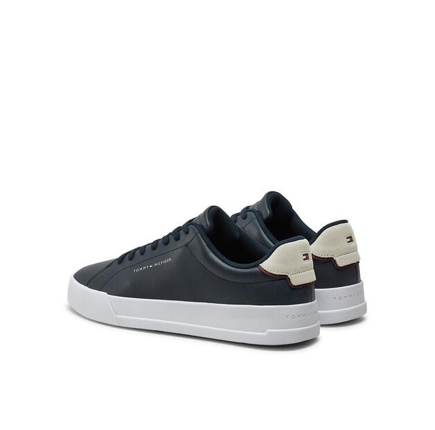 Мужские кроссовки Tommy Hilfiger Th court lth detail ess fm0fm05367 granatowy