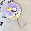 Chinese Cultural Hand-Painted Panda Bamboo Fan Set