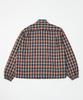 Pabeo Check Shirts Jacket (Navy/Orange)