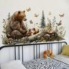 Fairy Tale Animal Wall Sticker for Kindergarten Classroom Removable Cartoon Forest Decor