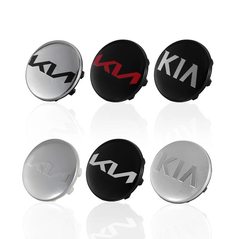 4 Stück Auto-Emblem Radnabenkappe Radnabenabdeckung Auto-Styling für Kia Sportage Ceed Rio Cerato Sorento Soul Picanto K5
