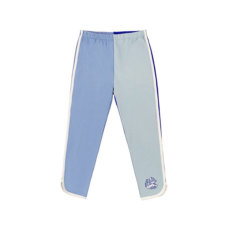 Toothpick Pills and Friends Summer Four Colors Patchwork Girls Leggings Medium and Big Children Cropped Cute Trousers