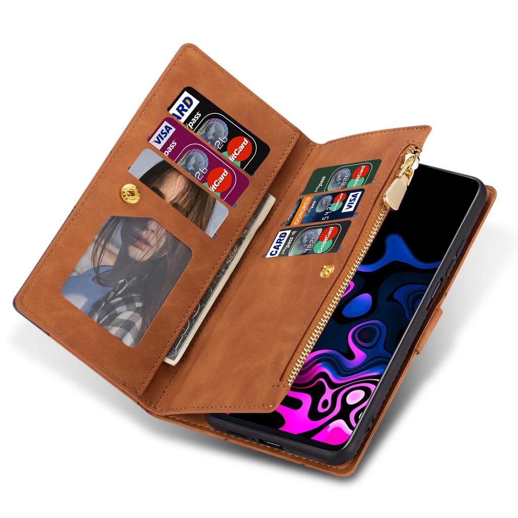 For Samsung Galaxy S25 Edge Wallet Case Color Splicing Leather Phone Cover with Stand
