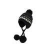 Winter new Fair Island knitted hat fashionable and versatile, warm and cold-proof, small ear protector wool hat for women
