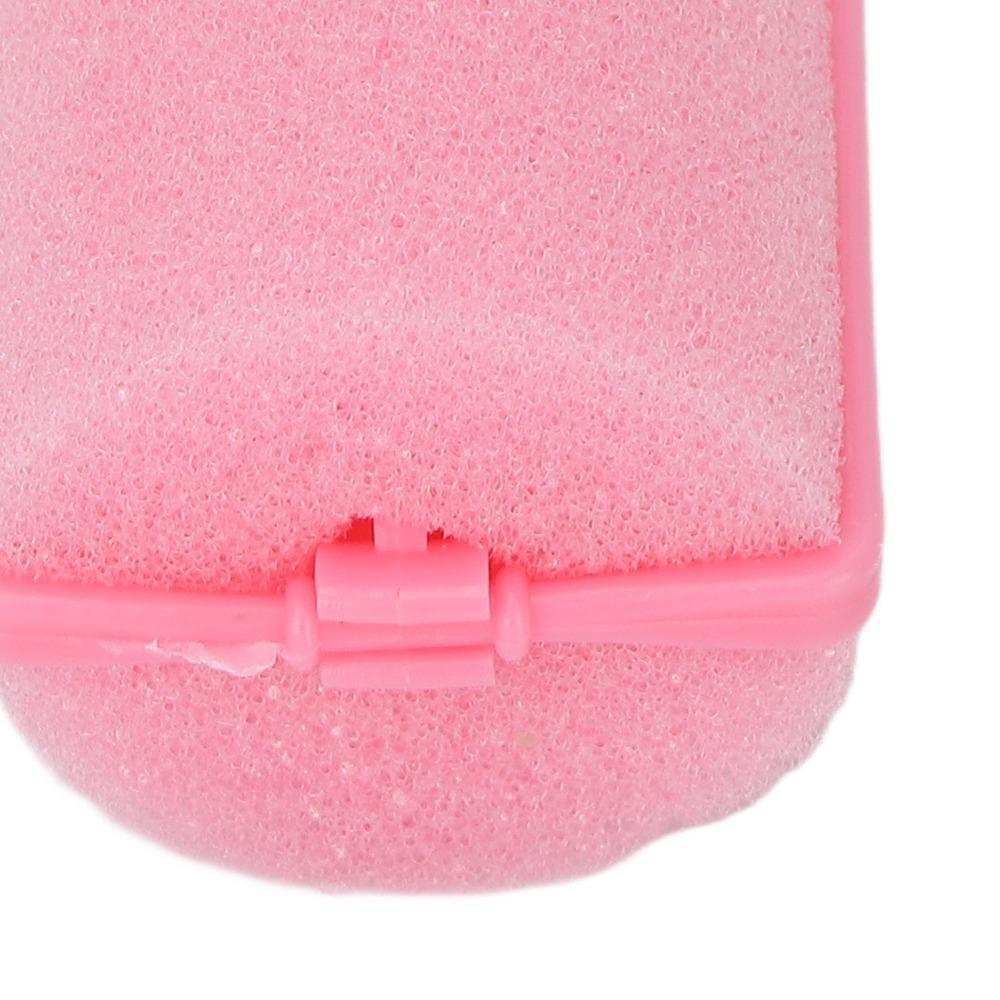12pcs Pink Soft Hair Curler Soft Hair Roller Set Styling Tool Foam Hair Roller Home Salon