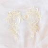 2pcs Organza Fabric Lace Applique Patch Handmade Craft DIY Sewing Lace Accessories  Quilting