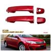 Door Handle Outside Front Driver Passenger Side For 2012-2017 Toyota Camry Red V
