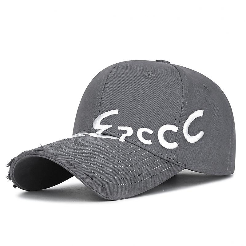 Wiosenna czapka bejsbolowa z bawełny pranej, z haftowanym napisem, chroniąca przed słońcem, z twardym daszkiem, stylowa, mała, outdoorowa czapka przeciwsłoneczna