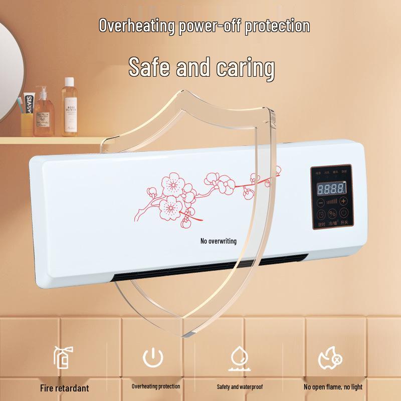 Calefactor Ventilador de Pared sin Aspas - Calentamiento Rápido, Ahorro de Energía, Caliente al Instante, Uso Doméstico