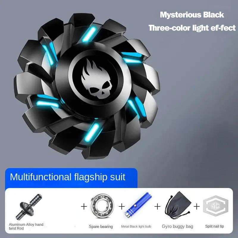 Edc Fidget Toy Luminous All-Metal Fidget Spinner - Mini Smart Gyro Set for Stress Relief & Focus - Adult & Kids Gift