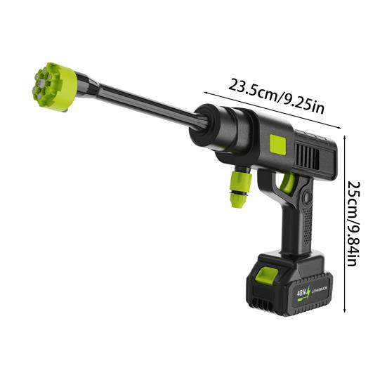 Nettoyeur haute pression à batterie avec buse 6-en-1 Affichage de la puissance Sans fil Électrique Portable Polyvalent Voiture