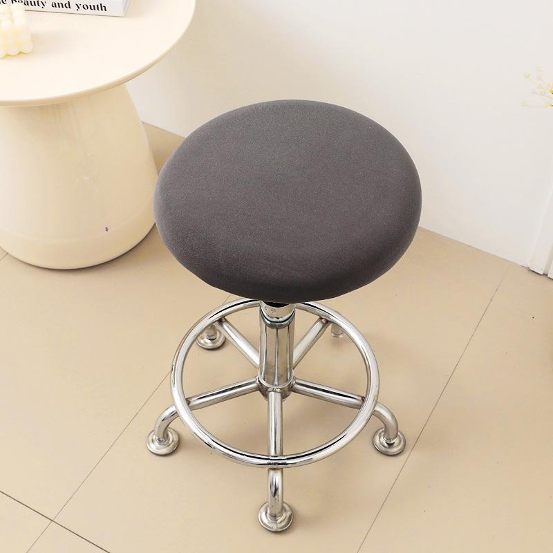 Creative Printed Round Stool Cover Stretch Chair Slipcover for Home Office Decoration Soft Washable Seat Protector Chair Cover