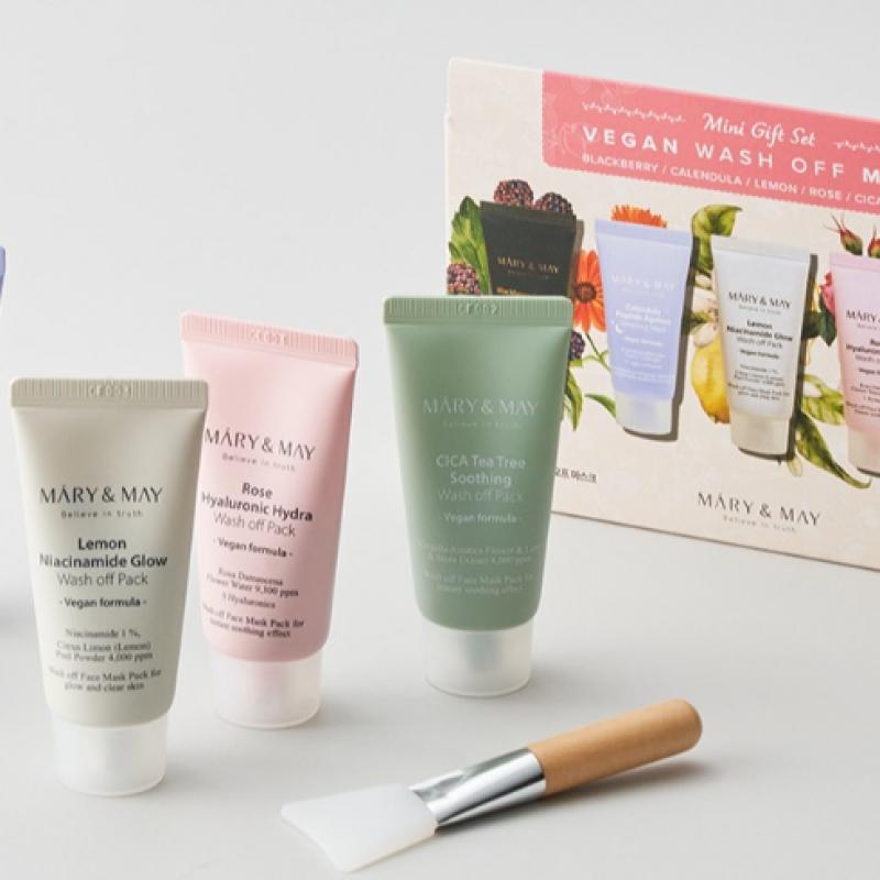 Mary May Veganská smývatelná maska Mini dárková sada 5 kusů