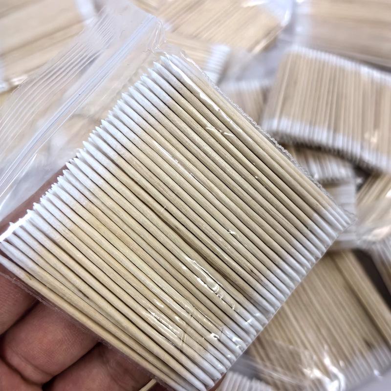7cm Double-Headed Pointed Cotton Swabs for Eyebrow Tattoo, Lip Bleaching, Cosmetic Use, and More