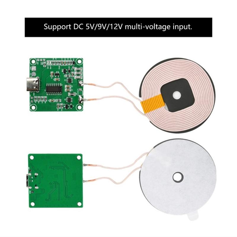 10MM Transmitter High Speed 15W Rapid Wireless Charging For Multiple Devices Build In Overcurrent Protective PCB Materia