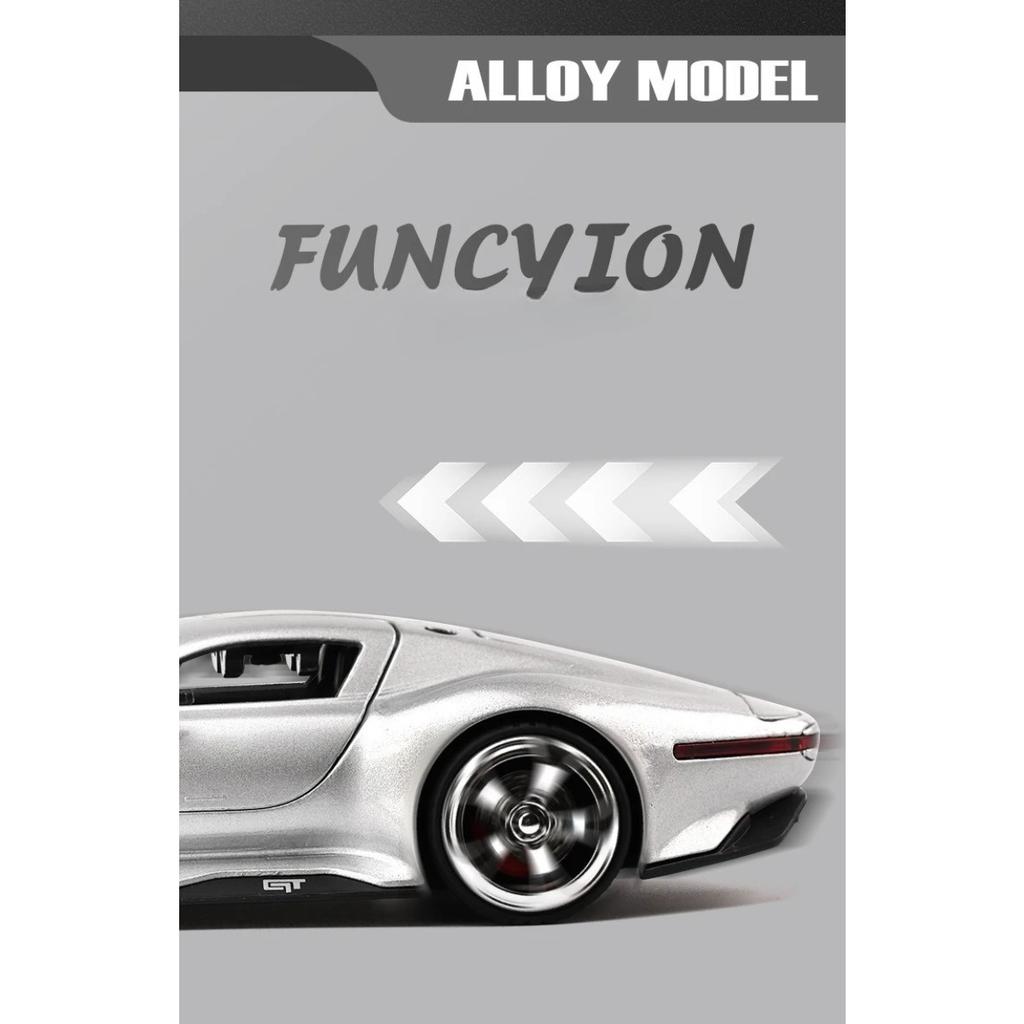 Simulation 1/32 Benzs GT Alloy Super Sport Car Model with Sound Light Collection Miniature Voiture Diecast Toy Vehicle Boy Gift