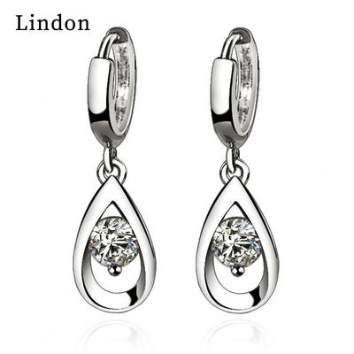 Lindon Copper Alloy Zircon Earrings Drop Earrings For Women Wedding Party Gifts