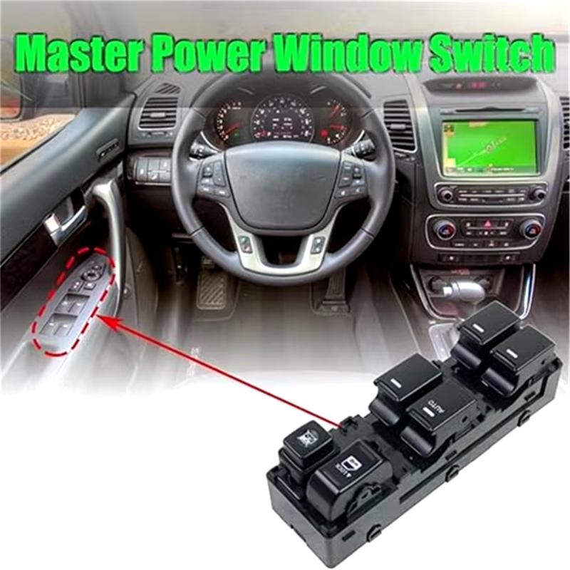 Power Window Switch Control 93570-2P100 93570-2P100VA 93573-2P000 for 10-14 Electric Power Lift Window Switch