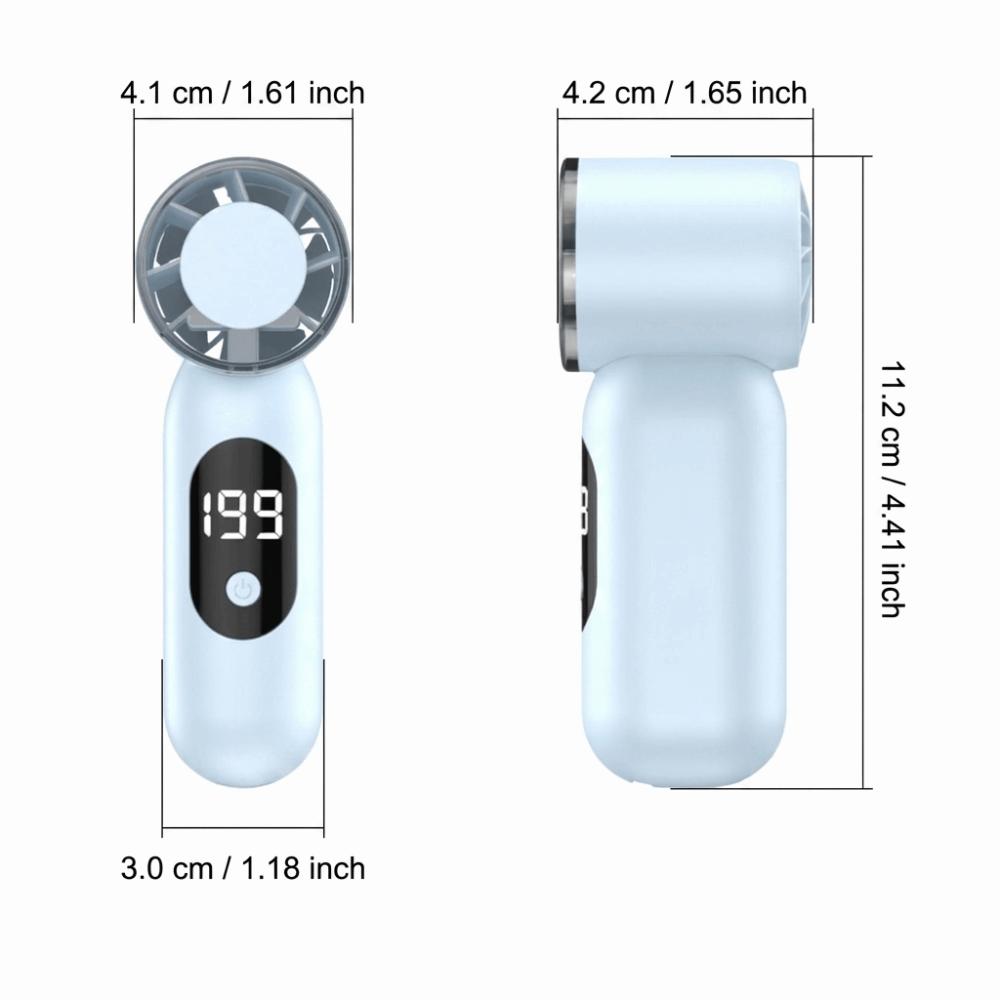 USB Charging Port Portable High-Speed Turbo Fan for 5V/1A 400mAh Daily Use