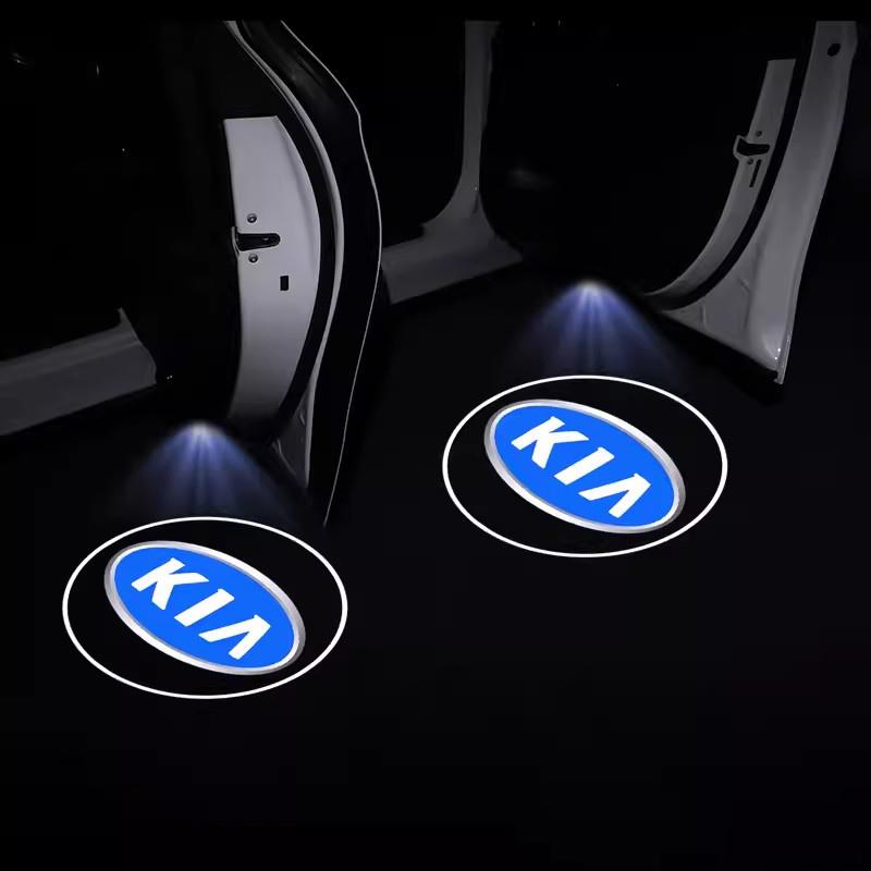 cnyqvs1 2Pcs LED Car Door Projector Logo High Definition Welcome Light For KIA K5 K9 Sorento Ceed Sportage Carnival Stinger Forte Niro