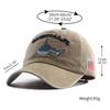 New Designer Black White Animal Shark Embroidery Baseball Hat Snapback Women Bone Vintage Cotton Dad Caps For Men Gorras