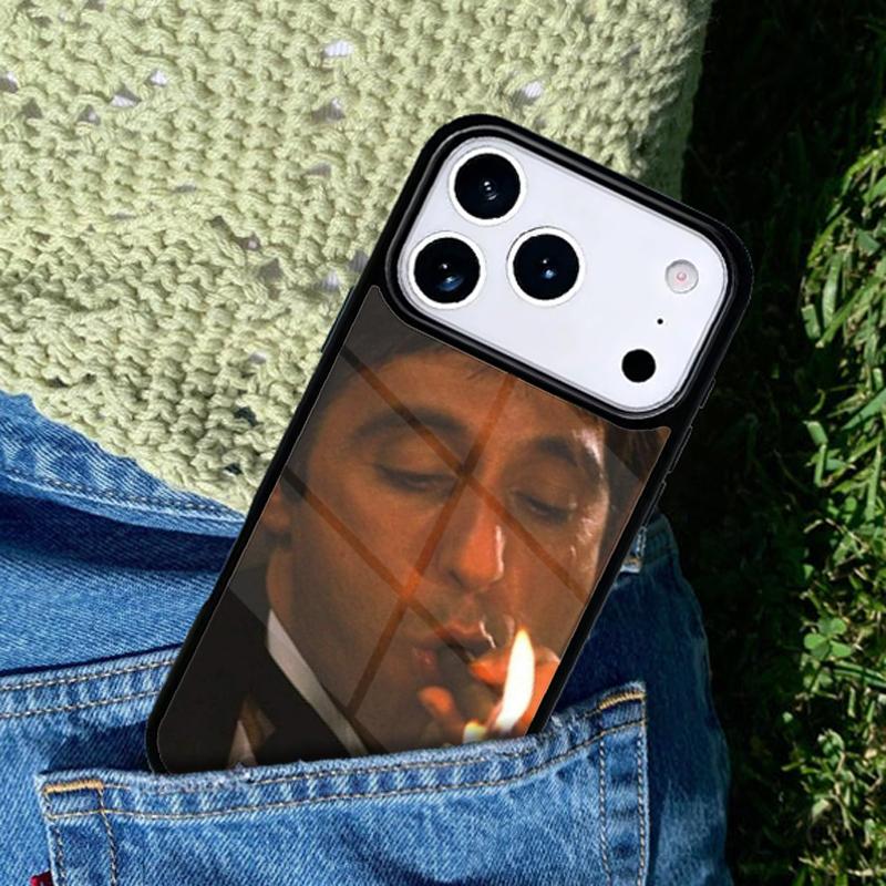 Scarface Tony Montana Phone Case For iPhone 17 AIR 16 Pro Max 15 14 Pro 11 12 13 Shockproof Silicone Cover