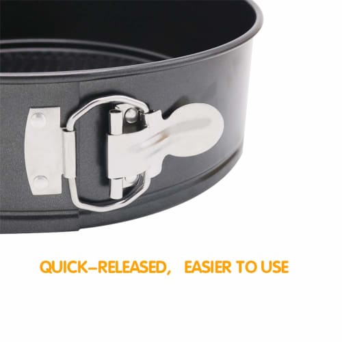 9-inch Springform Pan, Nonstick Cheesecake Pan, Round Cake Pan, Springform Cake Tin with Removable Bottom and Quick-Release Latch
