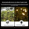 Solar Firefly Lights with 6/8/10 LEDs Starlight Swaying Garden Landscape Ambiance Lights for Patio Trail Outdoor Decor