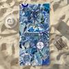 Marine life Blue hues Towel For Swim Yoga Gym Quick Drying Soft and skin-friendly Beach Towels All-Season