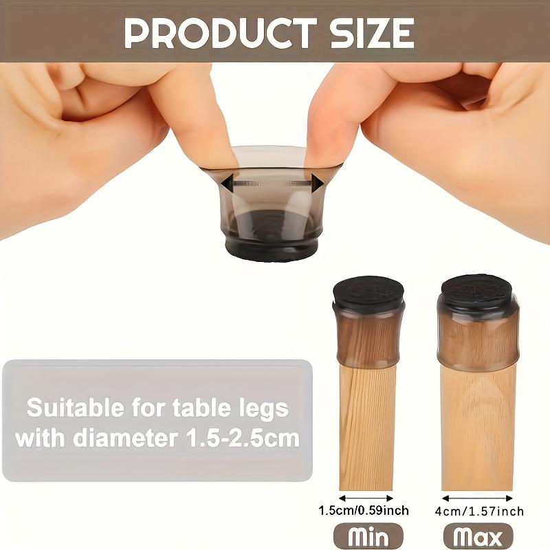 12pcs of Table and Chair Foot Protection Covers - Anti Slip Silent Table and Chair Foot Caps, Wear-resistant and Noise Reducing