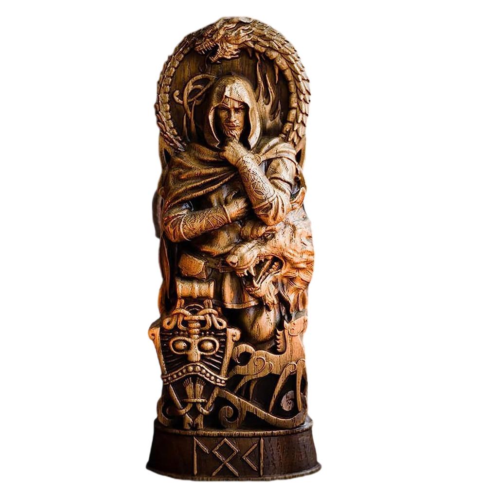 Harz Wikinger Mythologie Figuren Odin/Thors/Loki/Freyja Statue Skandinavische Pantheons Schmuck Norsische Götter Figuren