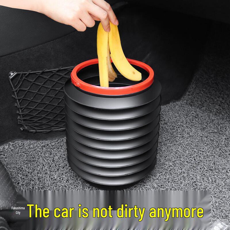 Foldable Multi-Purpose Car Trash Can and Storage