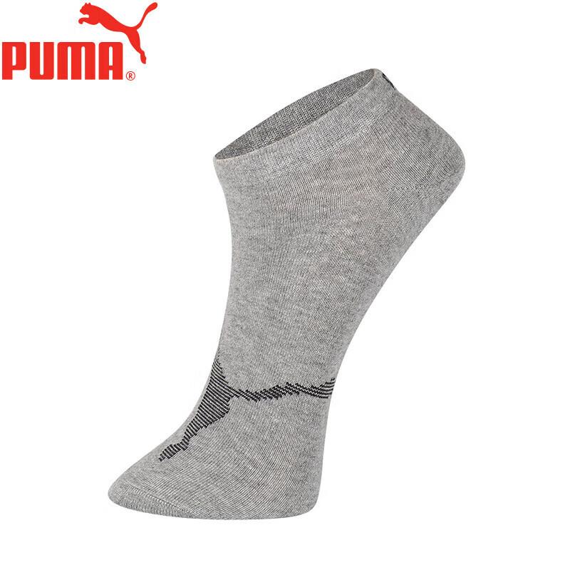 Puma Men's Socks with Large LOGO, Casual Boat Socks, 3 Pairs Per Pack