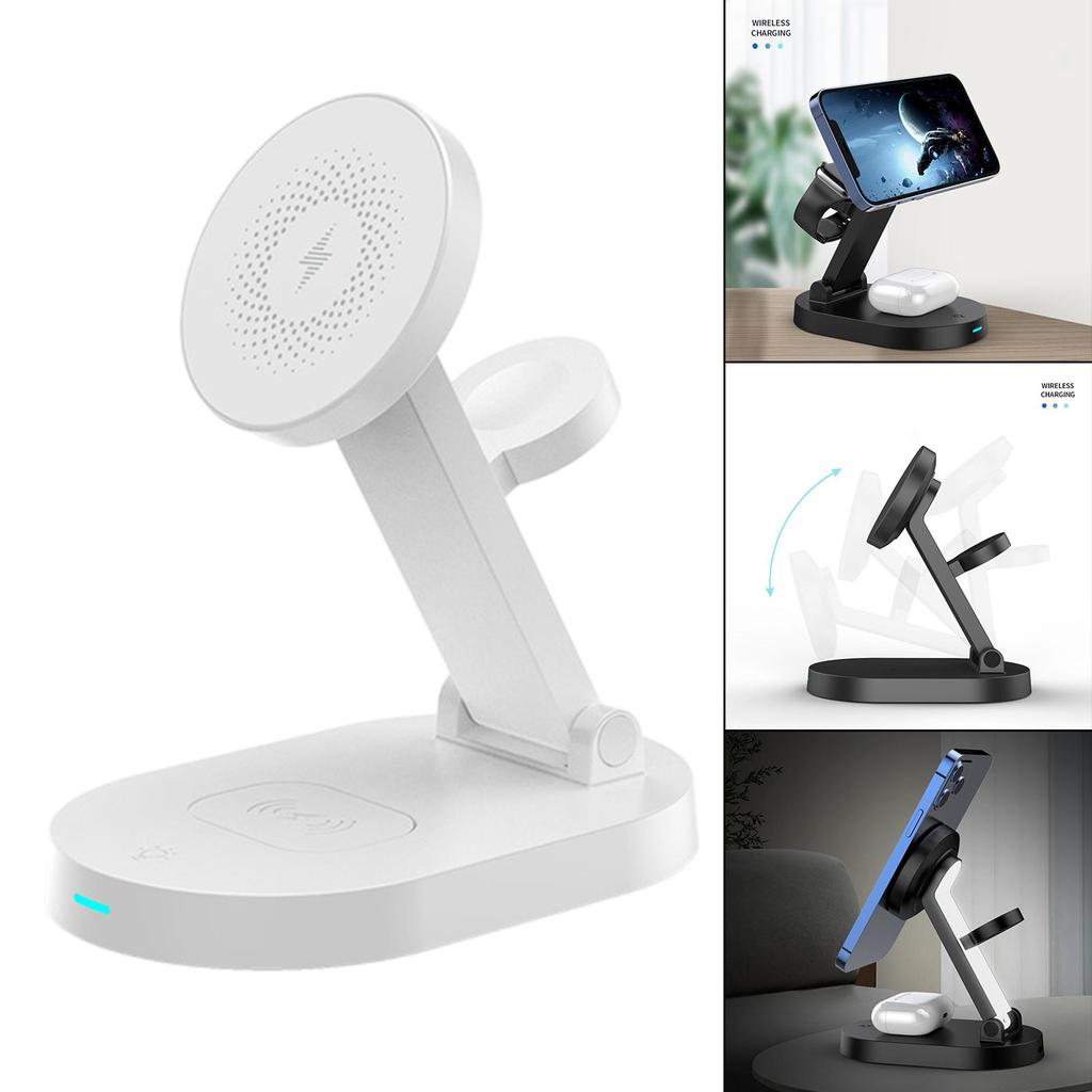 3-in-1 Charger Stand Foldable Fast Portable 15W Charging Station LED Desk Lamp /XR/XS/8 ,