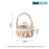 Willow Woven Princess Handbag: Floral Basket, Wedding Gift, and Pastoral Flower Arrangement Souvenir