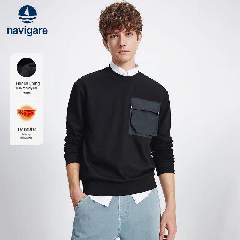 Navigare Men's 2025 A/W Fleece Lined Crew Neck Pullover