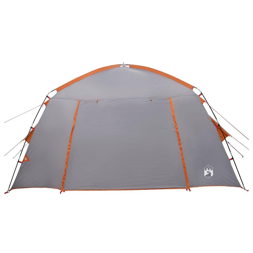Cabin Tent Gray and Orange 300 x 210 x 156 cm Polyester