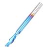 2Flute Milling Cutter Blue Coated LeftHanded Tungsten Steel Hardware 3.175x3.175x8x40
