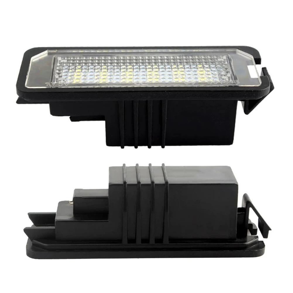 For VW GTi Golf 4 5 6 7 MK4 MK5 MK6 MK7 Passat B7 CC EOS Scirocco Beetle 2PCS LED Number License Plate Lights With Canbus