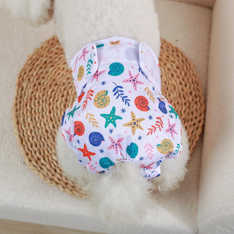 Chiloți Fiziologici pentru Câini Femele - Scutece Menstruale & Haine pentru Animale de Companie pentru Primăvară/Vară.