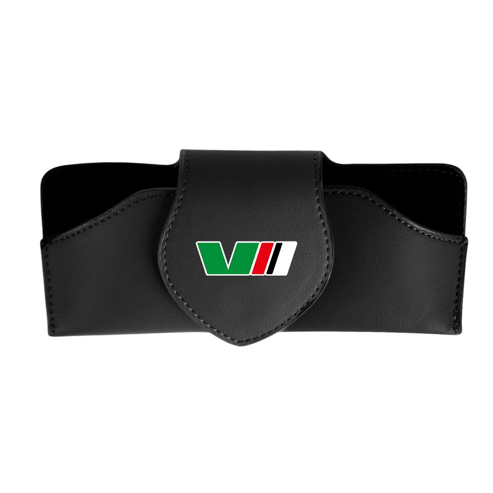 Car Leather Glasses Case Sun Visor Sunglasses Clip Organizer Box For Skoda Octavia VRS VII Rapid Kodiaq Fabia Karoq Superb Scala