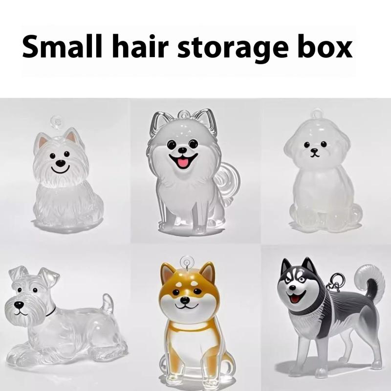 1 Piece Puppy Hair Transparent Storage Box Bag Dog Hair Hair Storage Capsule Pendant Charm Pet Collection Decoration Souvenirs