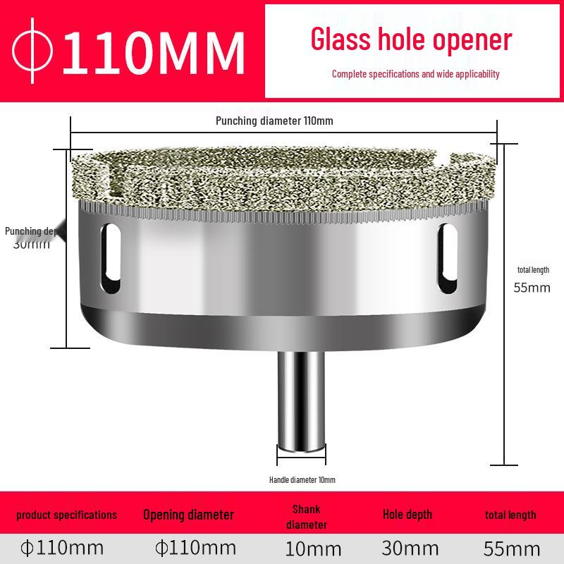 

Наждачний свердло для скла та плитки, 3-200 мм роторна пила для прорізування отворів для мармуру