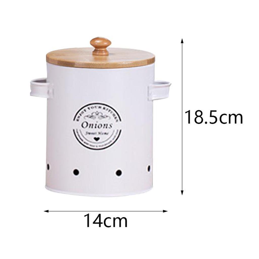 1/3 Pcs Garlic Potato Onion Keeper Fruit Pot/Storage Box Kitchen Storage Canisters Set Food Container Jars Buckets with Lid