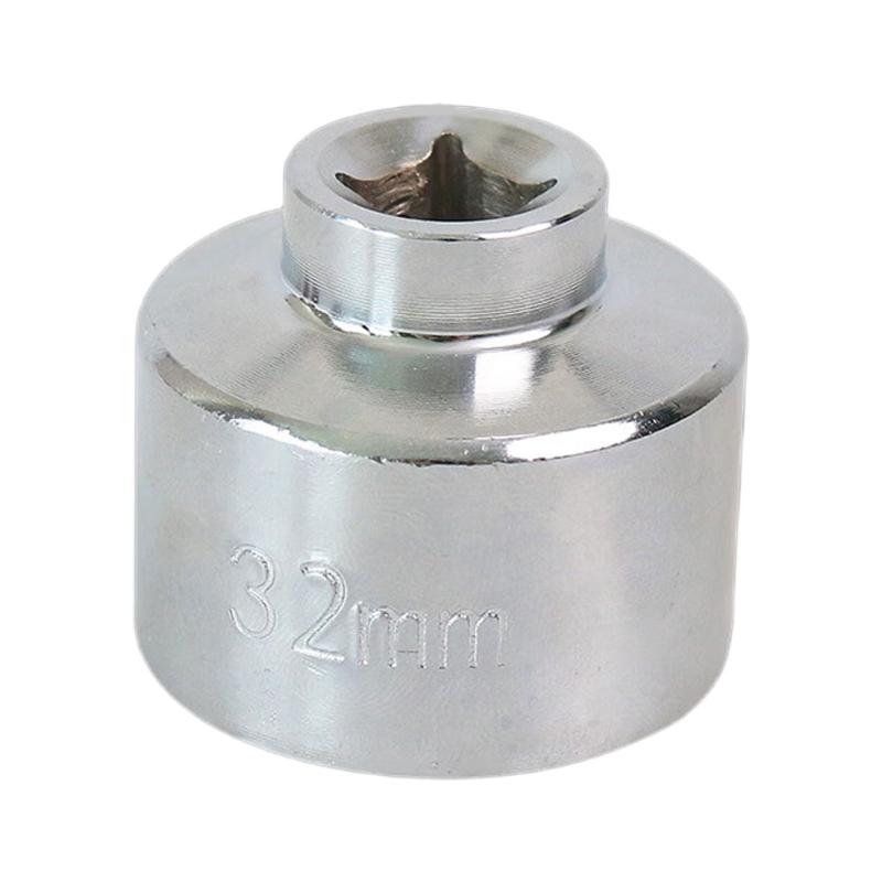 27/32/36mm Ölfilterschlüssel Leichtgewichtiger Ölfilterschlüssel 3/8 Zoll Antrieb Stahl-Schlüsselstecknuss