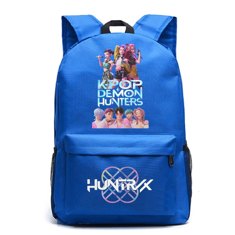 KPop Demon Hunters Backpacks Huntrix Girls Kids Mochila Boys Children Saja Boys Canvas Knapsack Students Cartoon Movie School Bags